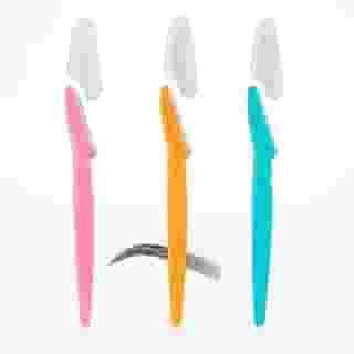 Kit 3 Lâminas para Sobrancelha com Capa Protetora de Aço Inox – Aparador Facial Preciso e Seguro