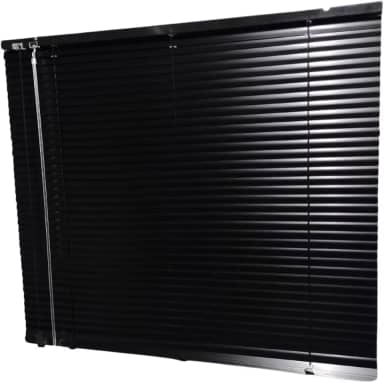 Persiana Horizontal 25mm Alumínio 1,00 Larg X 1,00 Altura (Preto Direito)