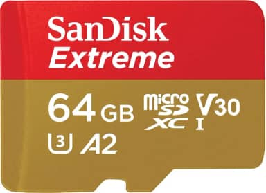 Cartão de memória SanDisk Micro SD Para Câmera de Ação 64GB UHS-I com Adaptador - SDSQXAH-064G-GN6MA