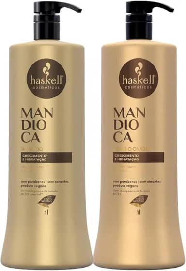 Shampoo e Condicionador Haskell Mandioca 1 Litro