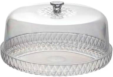 Boleira Transparente Com Tampa - Baixa Sem Pé