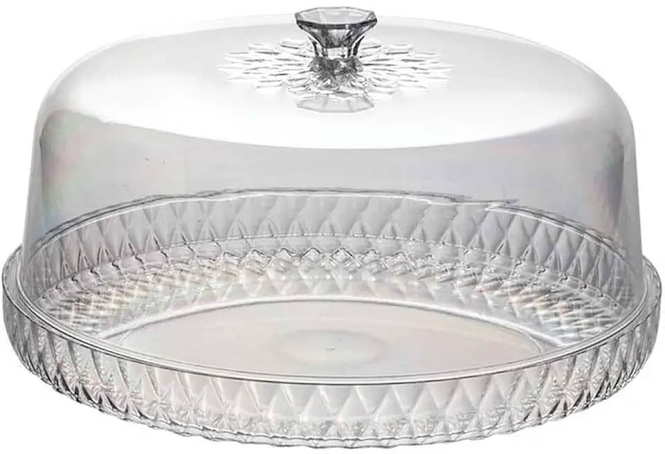 Boleira Transparente Com Tampa - Baixa Sem Pé