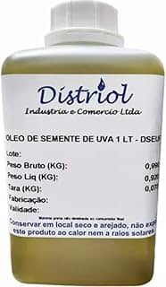 Distriol Óleo Vegetal Semente De Uva 1 Lt. O Melhor Para Vc