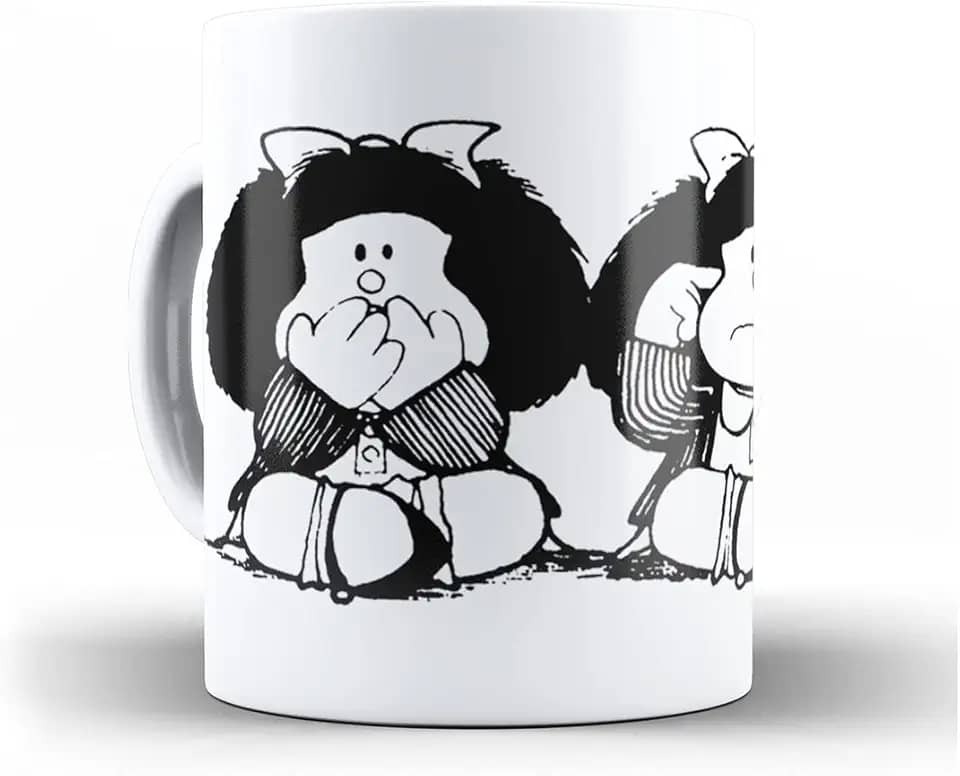 Caneca Mafalda Cego, Surdo e Mudo