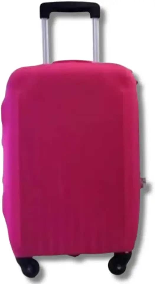 Capa de Mala Protetora Lisa Tamanho Grande Material Resistente (ROSA)