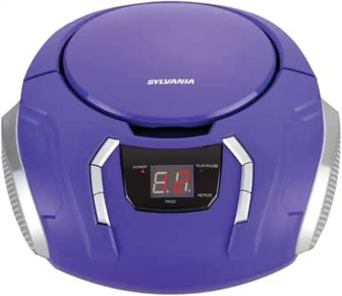 Sylvania Boombox portátil de CD com rádio AM/FM