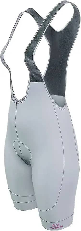 Bretelle de Ciclismo feminino Márcio May Sports Branco/Pink