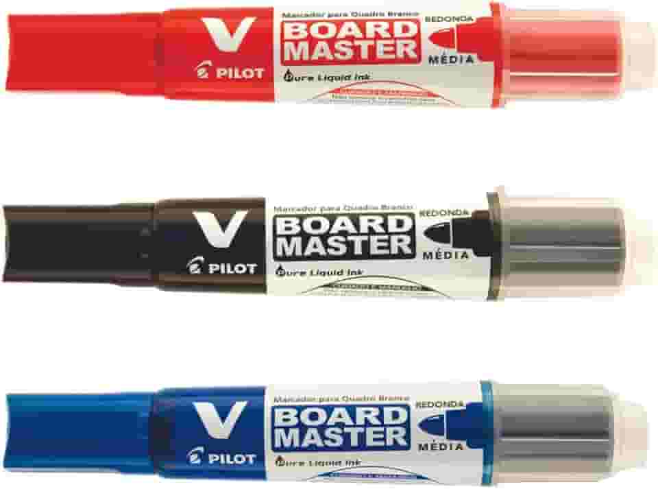 Kit C/03 Pincel Quadro Branco Marcador Pilot Recarregável