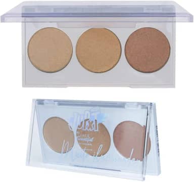 Paleta de Iluminador JUPXT Face Beautiful - Alta Pigmentação, Brilho Espelhado, Maquiagem Profissional, Versátil