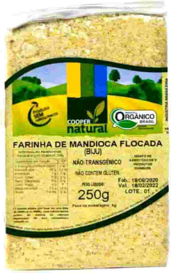Farinha de Madioca Flocada Biju Orgânica Coopernatural 250g
