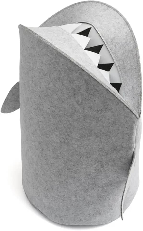 Oikos - Cesto Infantil de Feltro Tubarão