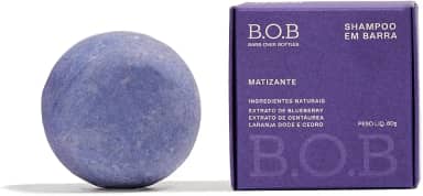 B.O.B Bars Over Bottles Shampoo em Barra Matizante de uso diário para cabelos loiros, platinados ou grisalhos | Natural, vegano, livre de crueldade, sustentável, livre de plástico, waterless, desamarelador, antioxidante, nutritivo
