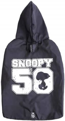 Capa de Chuva Zooz Pets Snoopy Preta para Cães