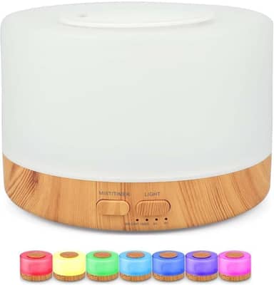 Difusor Aromatizador Umidificador de Ar Ultrassônico NO2PROBLEMS Purificador Aroma Difusor Portátil Led 7 Cores