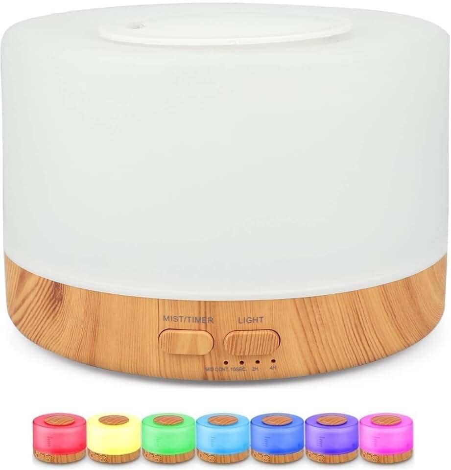 Difusor Aromatizador Umidificador de Ar Ultrassônico NO2PROBLEMS Purificador Aroma Difusor Portátil Led 7 Cores