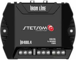 Módulo Amplificador de Potência para Som Automotivo Stetsom IR400.4 Digital 400W 4 Canais 2 OHMS,Preto