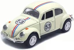 Fusquinha Herbie 53 de Metal Fricção Escala 1:32 Clássico Brinquedo para Crianças
