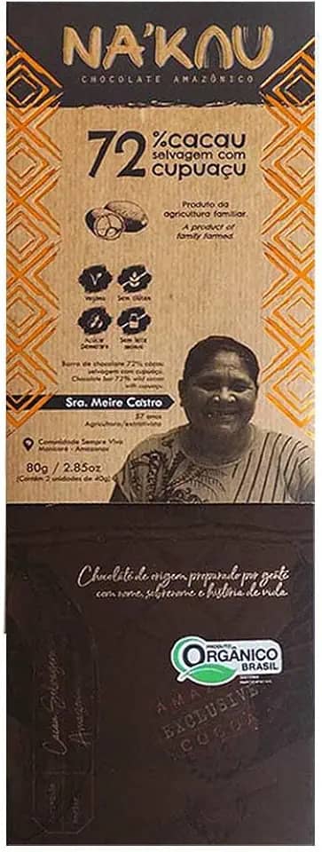 Na'kau, Chocolate com cupuaçu 72% 80g