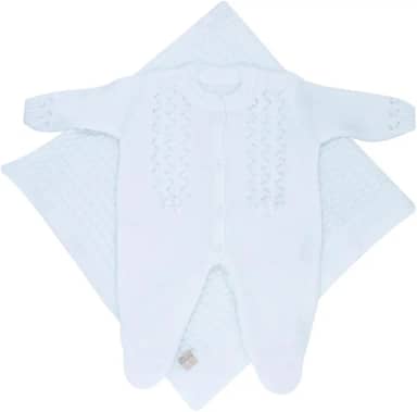 Saída de Maternidade Trabalhado Branco RN