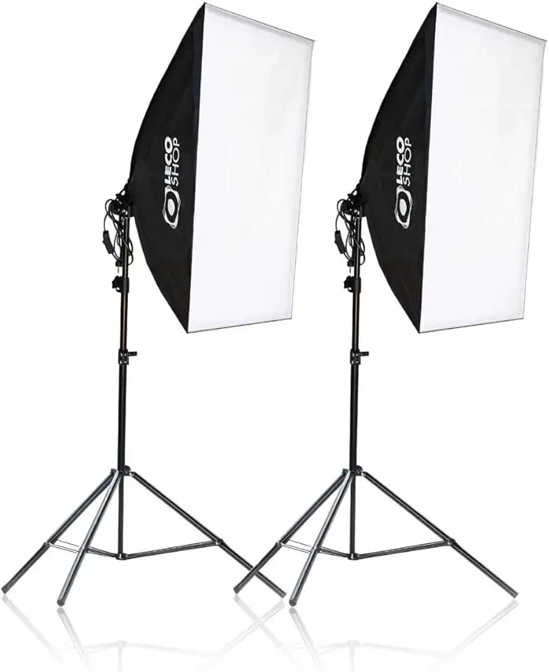 Kit Youtuber 2 Softbox 50 X 70 E27 Luz + 2 Tripés 2m