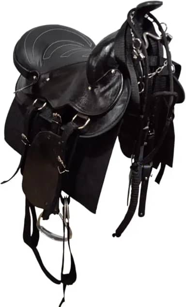 Sela Americana Tradicional para montaria completa para cavalgada passeio montada 16 polegadas