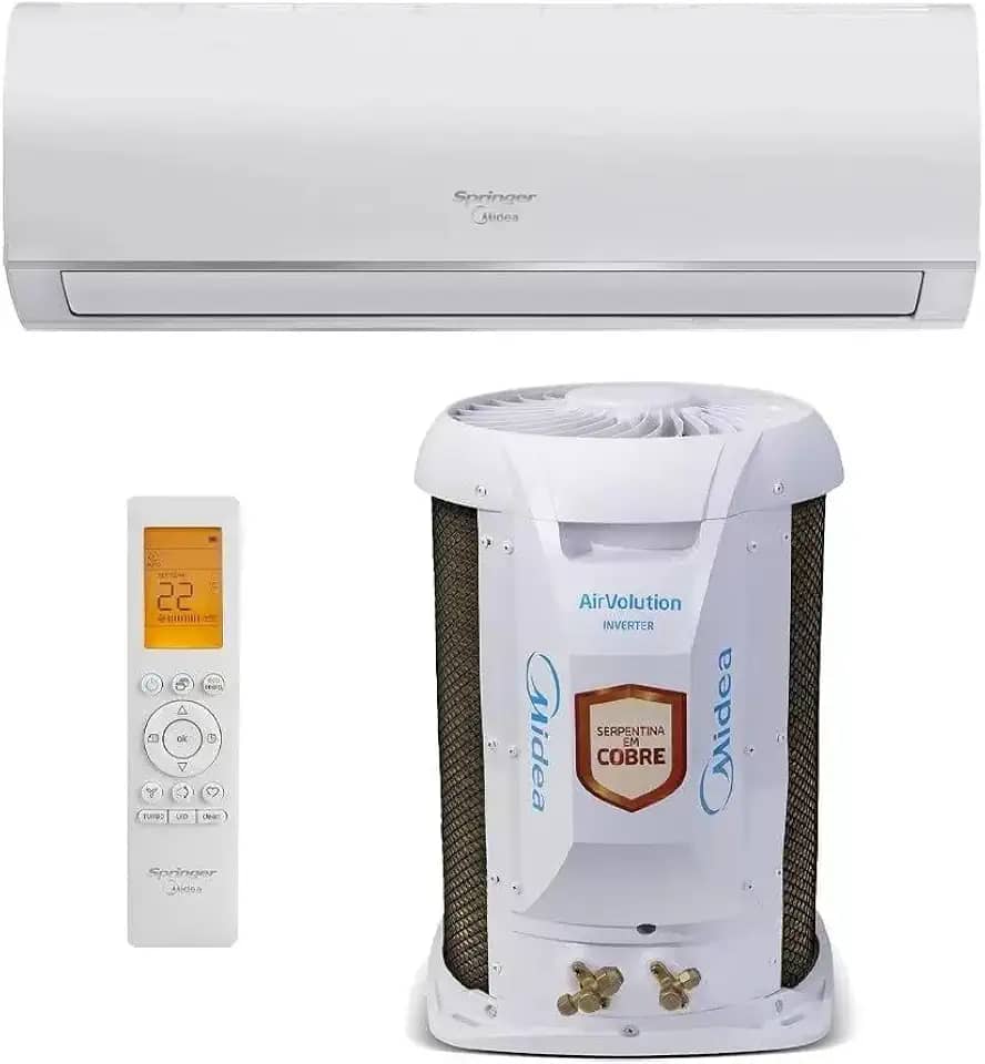 Ar Condicionado Split Springer Midea Hi Wall Inverter AirVolution Connect 22.000 BTU/h Frio Monofásico 42AFVCI22S5-220V