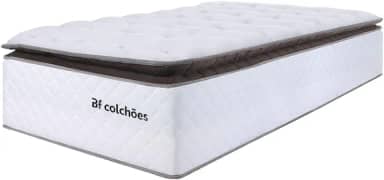 Colchão Solteiro Molas Ensacadas com Pillow Top Extra Conforto 88x188x38cm - Premium Sleep - BF Colchões