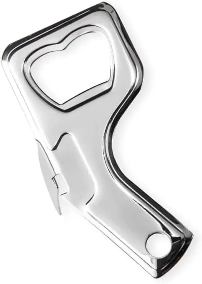 Abridor de Garrafas e Latas 9 cm – Compacto, Resistente e Prático | Utensílio de Cozinha Multiuso em Aço Reforçado