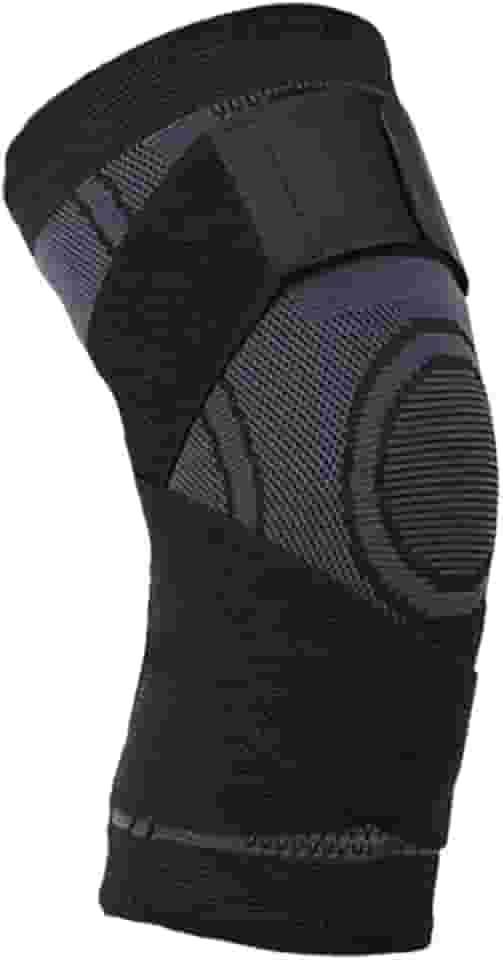 Joelheira Protetora Esportiva Faixa De Compressão Ajustável Ortopedica Para Dores Ideal Para Esportes de velocidade Ginastica Volei Basquete Futbebol (1, Preto)