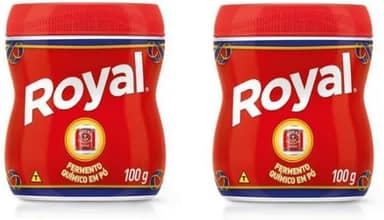 Royal Fermento Químico em Pó, 100g, Pack com 2 Unidades