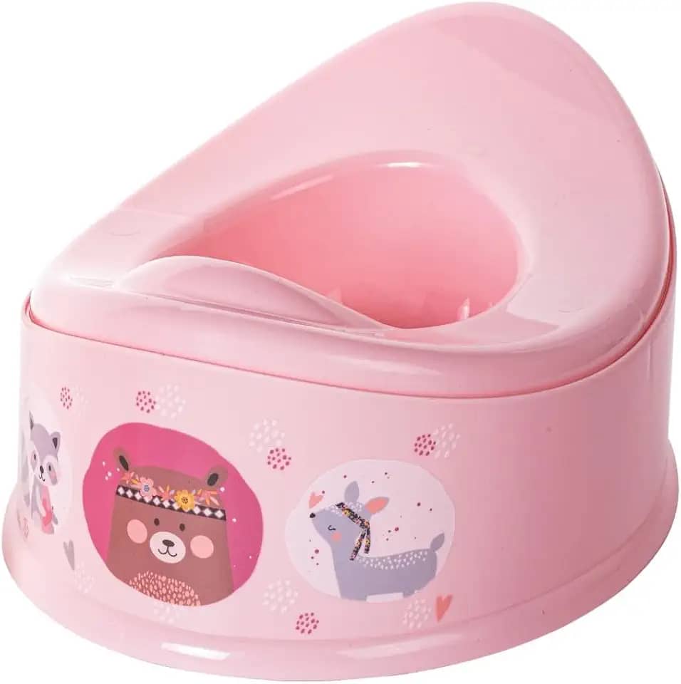 Urinol Plasútil Troninho Infantil Penico Assento Sanitário (Bichinho Rosa)