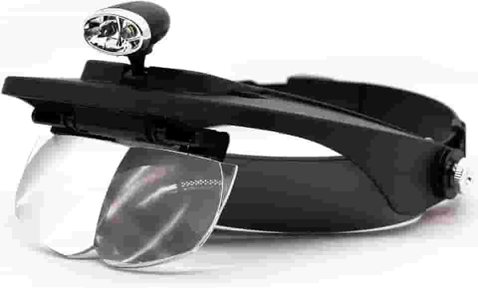 Lupa de Cabeça Lorben Com 4 Lentes e 2 Led Ampliação 2x 1,8x 2,5x 3,5x GT123