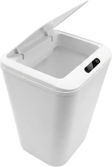 Kirk Lixeira Automática Inteligente com Sensor de Aproximação 18L | Abertura Sem Toque, Design Moderno Minimalista, Vedação Anti-Odor | Silenciosa para Banheiro, Cozinha e Escritório