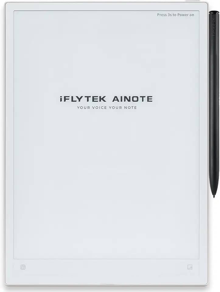 iflytek AINOTE 2 com caneta Stylus, tablet de 27.1 cm 64G AI para anotações, tablet de papel para escrita, caderno digital suporta transcrição de voz para texto de IA, bate-papo em vários idiomas para