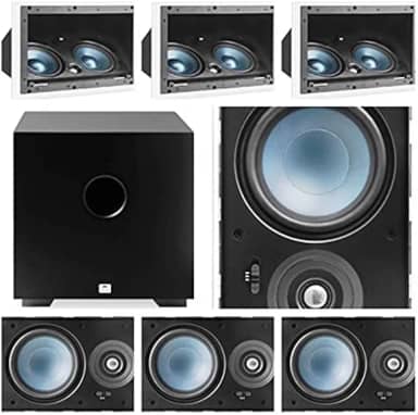 Kit Home 7.1 AAT - 3 cxs LCR A100 + 4cxs LRE100 + Sub Comp Cube 8