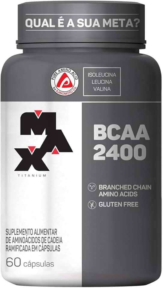 Max Titanium Bcaa 2400 - 60 Cápsulas -