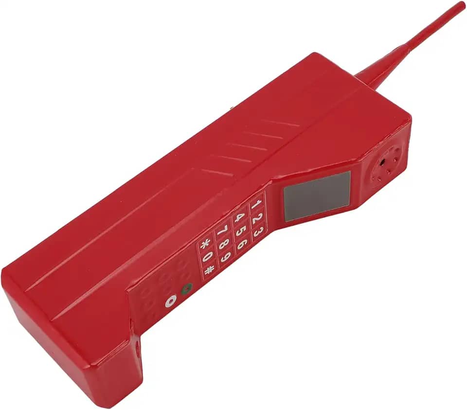 Celular retrô, modelo de celular vintage multifuncional à prova de quedas para a barra de livros (vermelho)