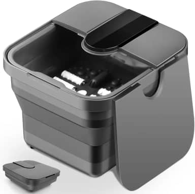 Bacia para Pedilúvio, Hidromassageador para Os Pés 110V, Com Calor, 6 Rolos de Massagem, Hidromassageador para Pes Foot Spa, Rolos de Massagem Nos Pés, Spa de Pedicure para Casa, Escritório