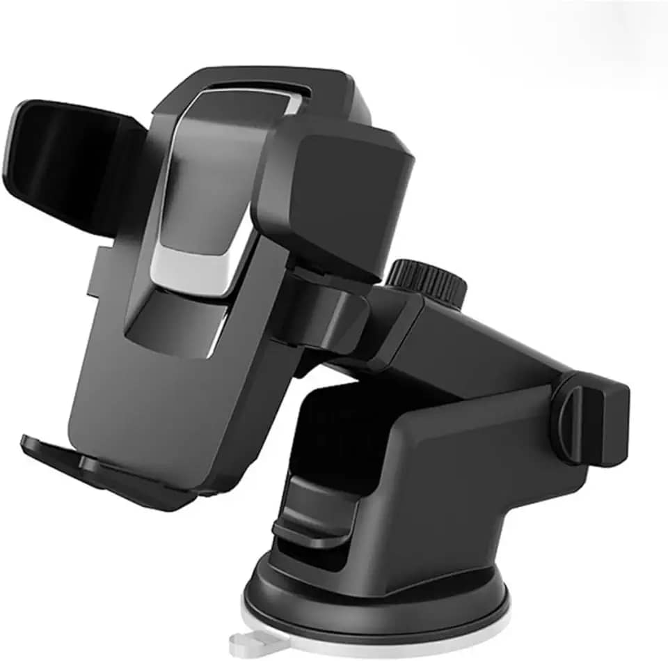 Suporte Veicular Universal para Celular GPS Trava Automática Giratório 360° Ventosa que Gruda Painel de Carro Anti-Queda Fixação Wase Uber Táxi