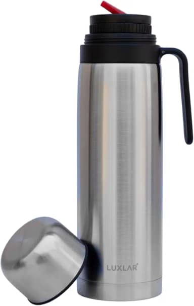Garrafa Térmica 1 Litro Luxlar 100% Inox Luxo Inquebrável (Inox Prata)