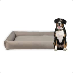 Cama Para Pet Porte Grande Gigante Fundo Impermeável Lavável (Cinza)