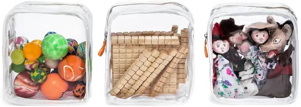 Trio Mini Box de Organizadores de Brinquedos cor:branco