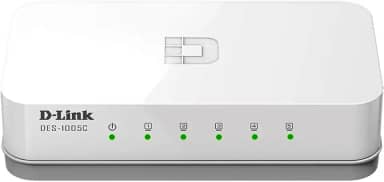 D-Link Switch Fast 5 Portas 100Mbps DES-1005C, Branco