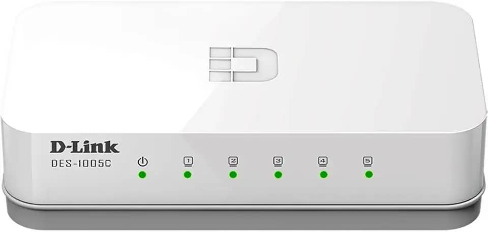 D-Link Switch Fast 5 Portas 100Mbps DES-1005C, Branco