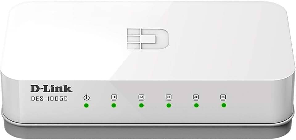D-Link Switch Fast 5 Portas 100Mbps DES-1005C, Branco