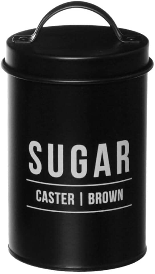 Pote para Açúcar Manhattan em Aço Galvanizado Preto 900ml POTE177PT - Hauskraft