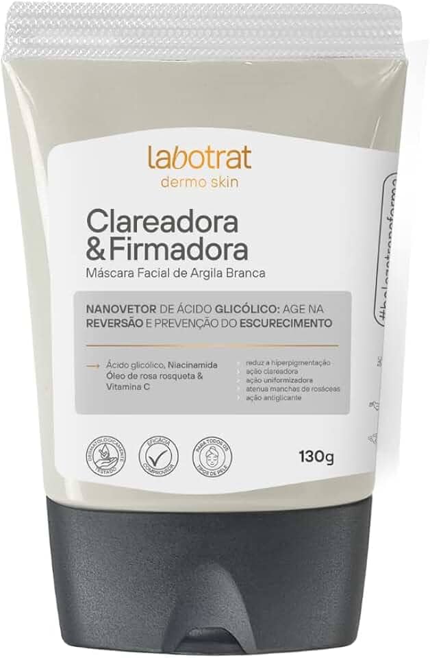 Mascara Clareadora E Firmadora Com Argila Branca 130G (Pa060013)