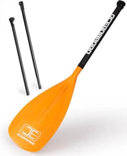 OCEANBROAD SUP Paddle Board Paddle Paddle com 3 peças de eixo de carbono ajustável com bolsa