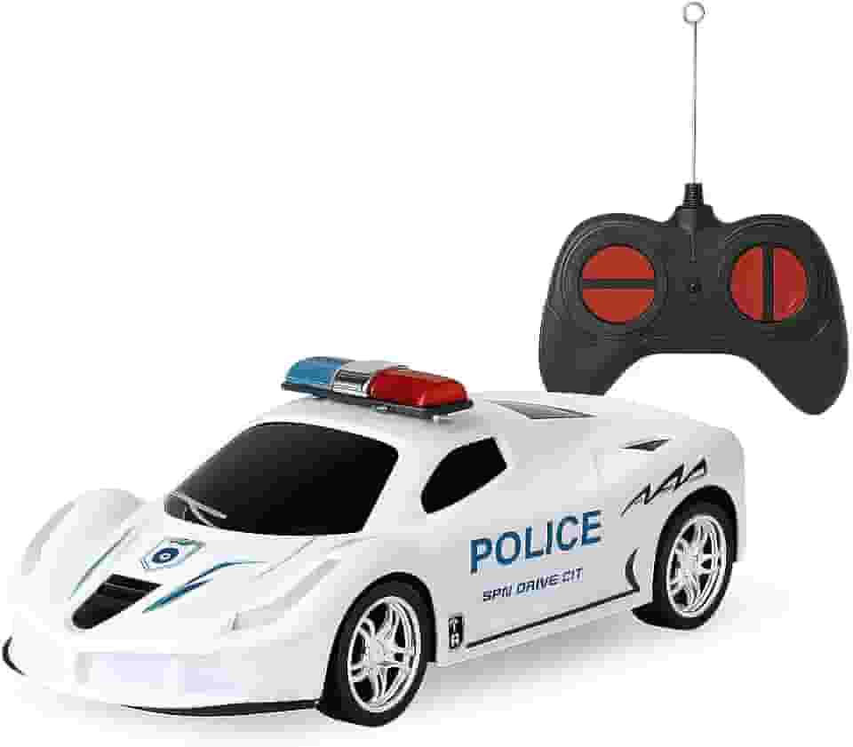 Carrinho de Controle Remoto Polícia Infantil | 7 Funções | Brinquedo Educativo e Divertido para Crianças