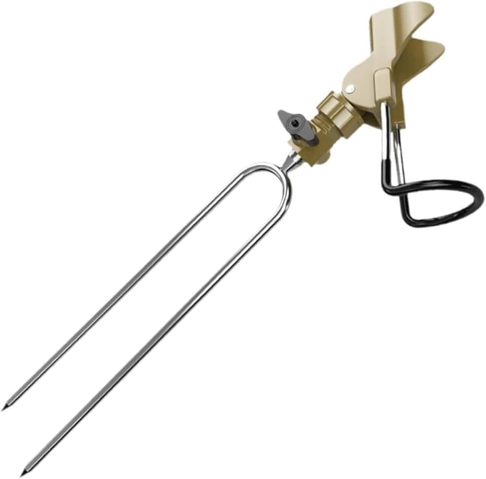 Generic Suporte para vara de pescar para banco, suporte ajustável de 360 graus, portátil, equipamento para vara de pescar para rio e lago